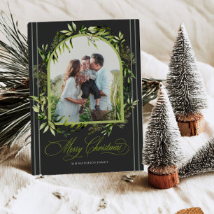 Cartões de Natal com Fotos Botânicas Elegantes