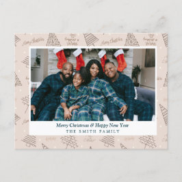 Cartões de natal cor-de-rosa embebidos elegantes c