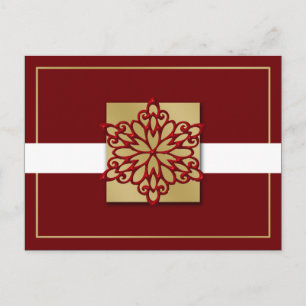 cartões de natal corporativo elegante vermelho