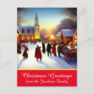 Cartões de natal da Aldeia Nostálgica