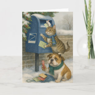 Cartões de Natal da Equipe de Entrega de Animais E
