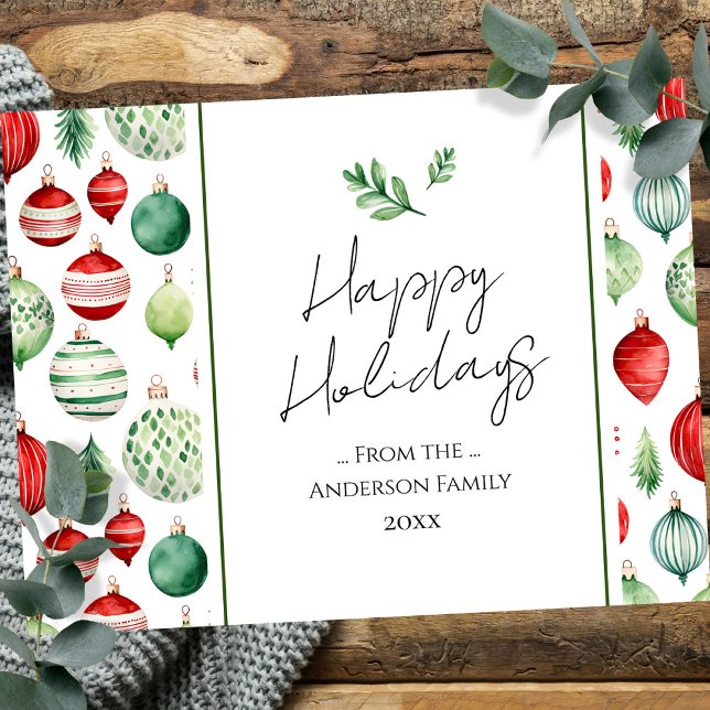 Cartões de natal da Família de Ornamento Retroativ (Criador carregado)