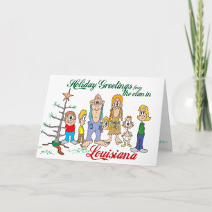 Cartões de natal da Louisiana