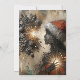 Cartões de Natal de Abstrato único