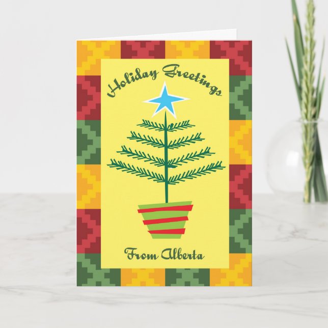 Cartões de natal De Alberta (Frente)