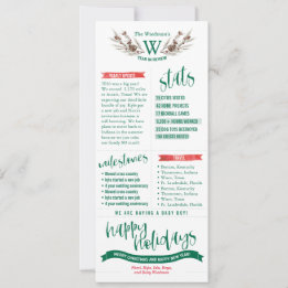 Cartões de Natal de Ano em Revisão com Fotos