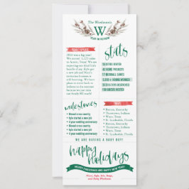 Cartões de Natal de Ano em Revisão com Fotos