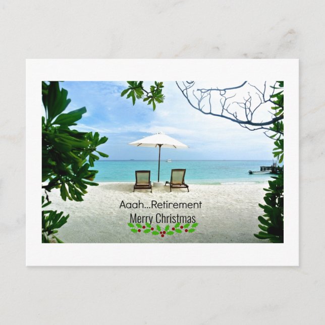 Cartões de natal de aposentadoria (Frente)