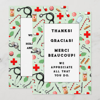 Cartões de natal de Apreciação Médica