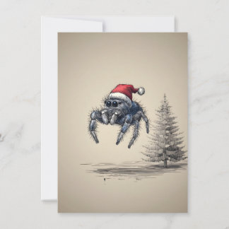 Cartões de Natal de Aranha Saltarina
