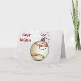 cartões de Natal de beisebol