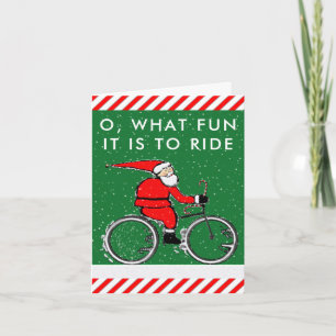 cartões de Natal de bicicleta