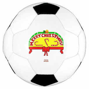 Cartões de natal de bola de futebol