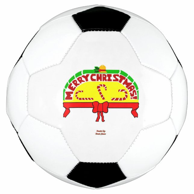 Cartões de natal de bola de futebol (Frente)