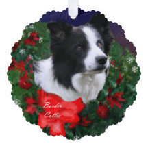 Cartões de natal de Borda Collie