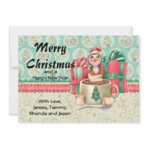 Cartões de natal de cacau