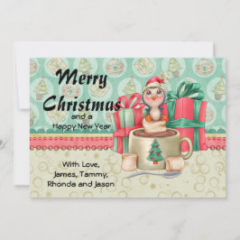 Cartões de natal de cacau