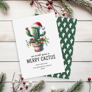 Cartões de Natal de Cacto Divertidos
