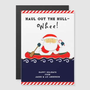Cartões de natal de Canoagem Engraçados