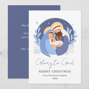 Cartões de Natal de Cena de Natividade Moderna Não