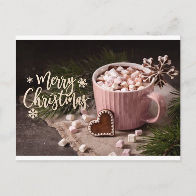 Cartões de Natal de chocolate quente (Frente)