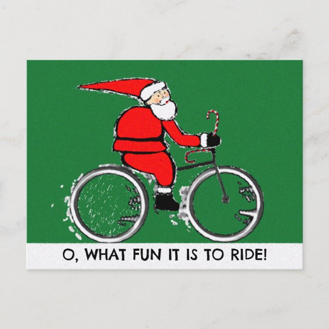 Cartões de Natal de ciclismo (Frente)