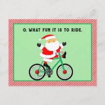Cartões de Natal de Ciclismo