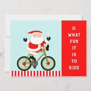 Cartões de Natal de ciclismo