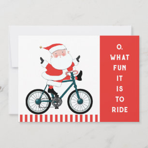 Cartões de Natal de ciclismo