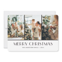 Cartões de Natal de Colagem de Fotos da Xadrez de