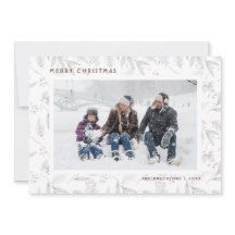 Cartões de Natal de Cor Verde Moderna