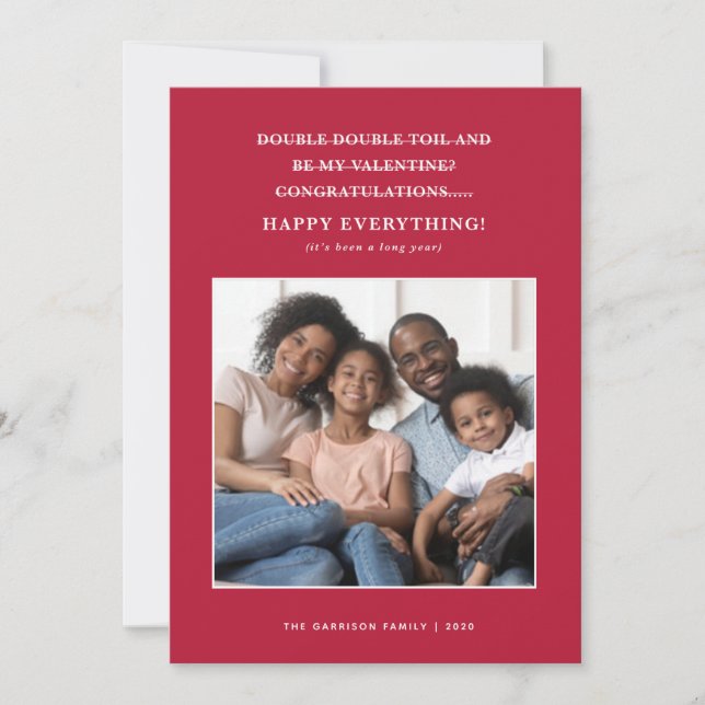 Cartões de natal de Coronavírus Confundidos (Frente)