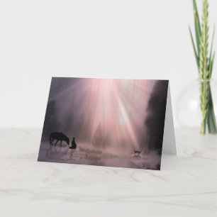 Cartões de Natal de Cowboy, fé religiosa