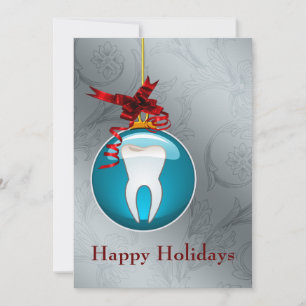 Cartões de natal de Dentista Azul
