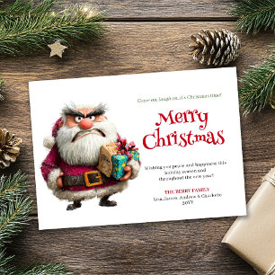 Cartões de Natal de desenho animado do Papai Noel 