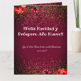 Cartões de natal de Feliz Navidad Espanhola