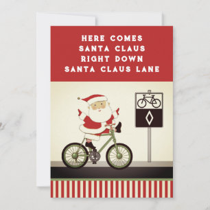 Cartões de Natal de Férias de Ciclismo