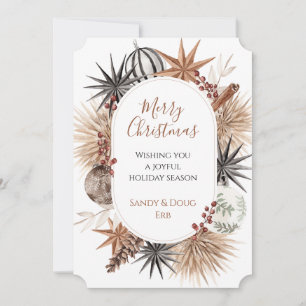 Cartões de natal de Folhagem Seca de Natal Russos