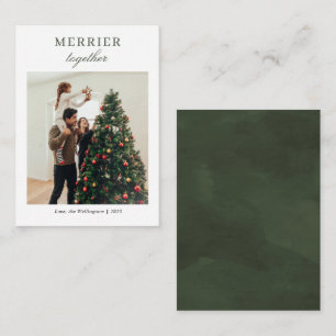 Cartões de natal de Fotografia da Família Simples
