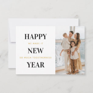 Cartões de Natal de Fotografia de Feliz ano novo m