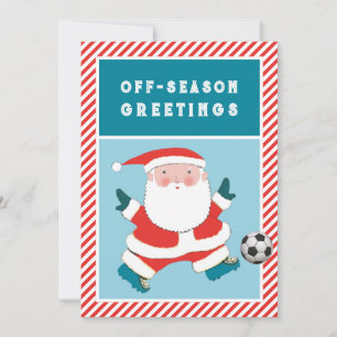 Cartões de Natal de Futebol