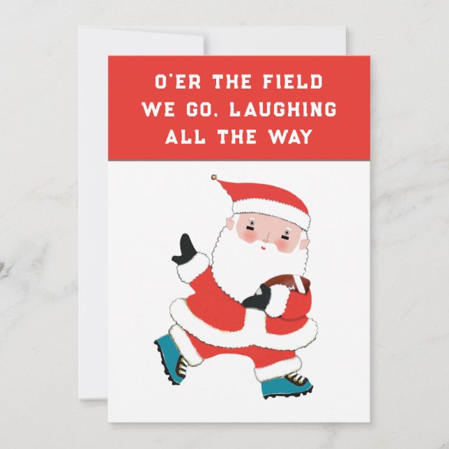 Cartões de Natal de Futebol (Frente)