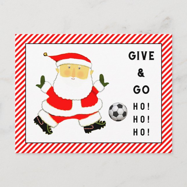 Cartões de Natal de futebol (Frente)