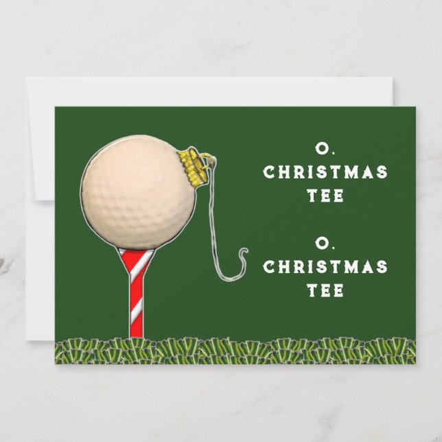 Cartões de Natal de Golfe (Frente)