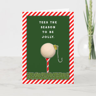 Cartões de Natal de Golfe