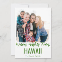 CARTÕES DE NATAL DE HAWAII PARA CAIXAS DE NATAL FO