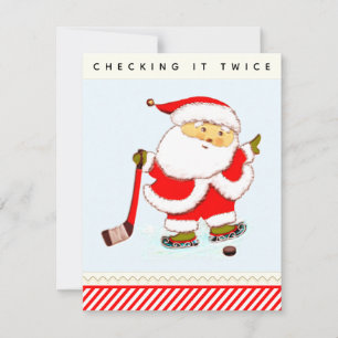 Cartões de Natal de Hockey Holiday