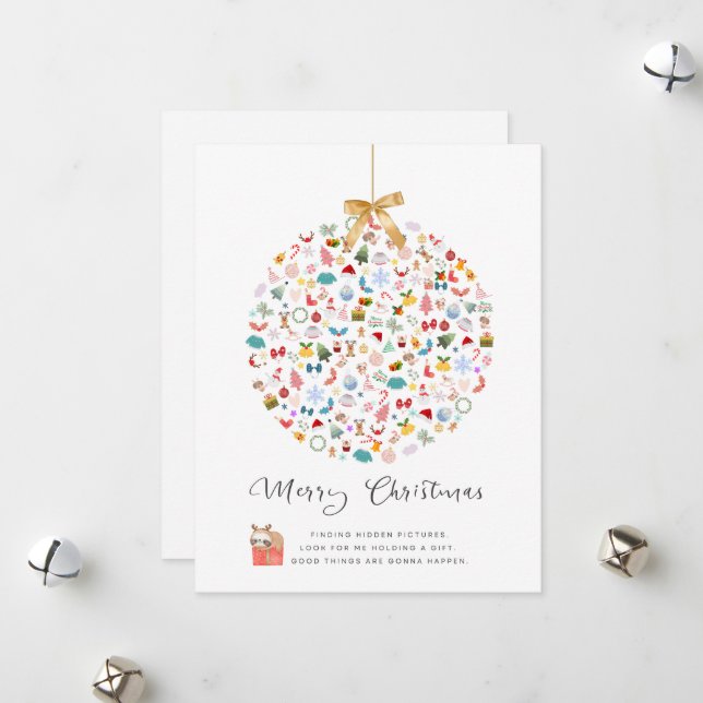 Cartões de Natal de Imagem Oculta (Frente/Verso In Situ)