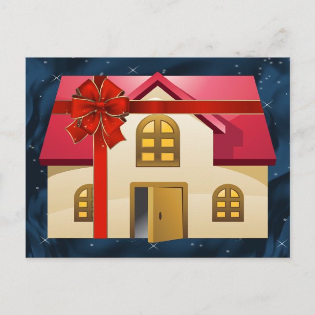 Cartões de Natal de imóveis (Frente)