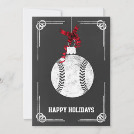 Cartões de Natal de jogador de beisebol de quadro-